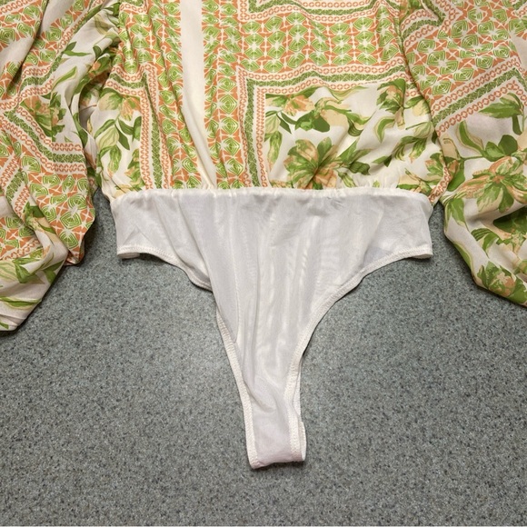 Flying Tomato Green and Orange Patterned Top - Picture 8 of 8